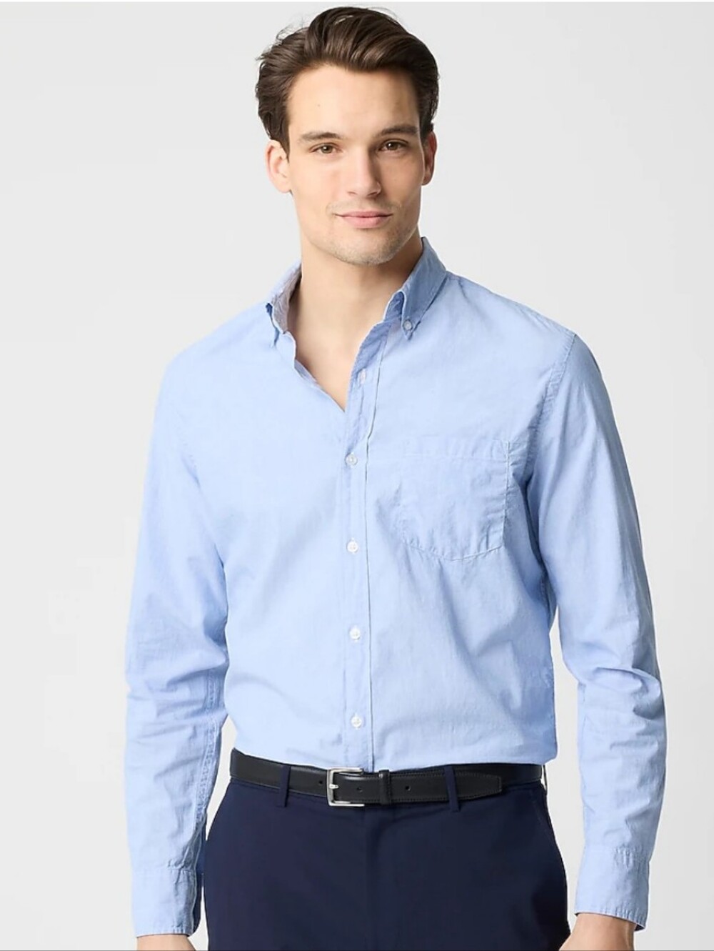 J Crew Factory Classic-fit flex casual shirt J5295 NWT Size XXL Blue *Small Flaw